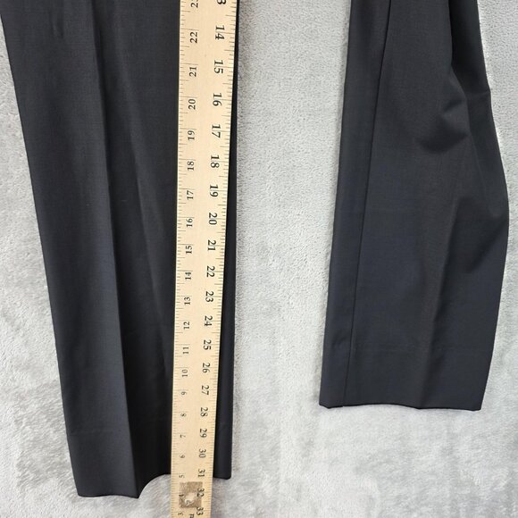 BCBGMAXAZRIA Pants Womens 2 Black Wool Blend Dress Straight Leg Stretch PLL2C914 - Picture 4 of 12